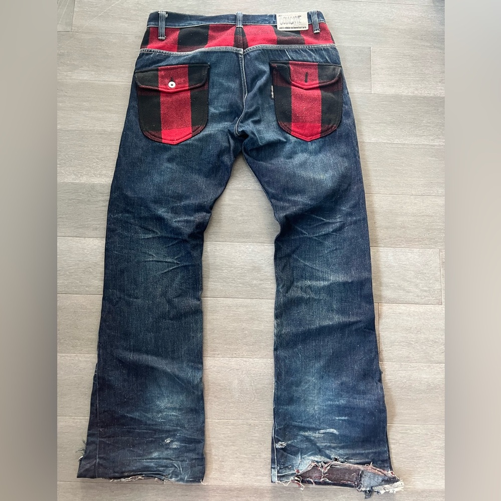 Vintage Custom Concave Attempt Flared Jeans